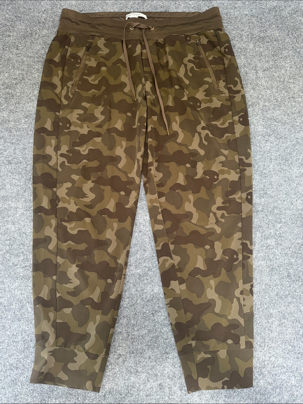 Marrakech by Anthropology Women's Olive Camo Drawstring Athletic Joggers